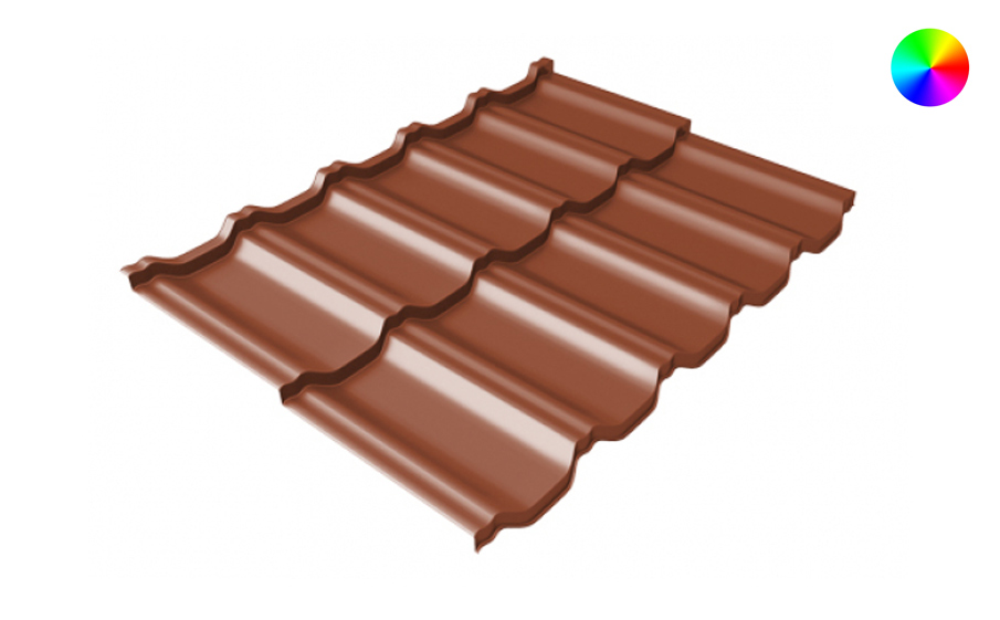 Металлочерепица модульная GRAND LINE Kvinta Uno Satin Matt