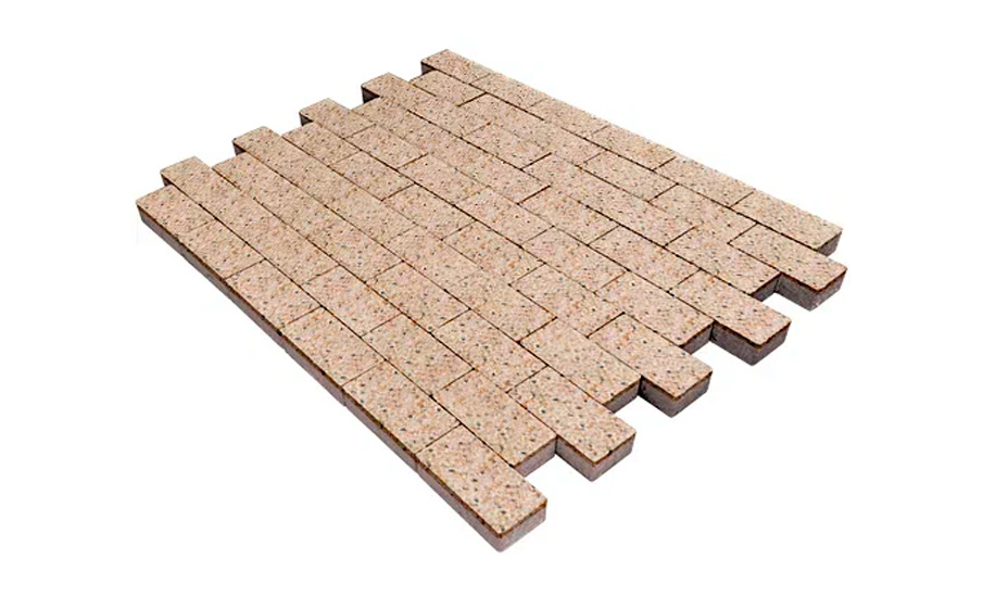 Плитка тротуарная SteinRus Прямоугольник А.6.П.4 Backwash, Грейзен, 200*100*40 мм