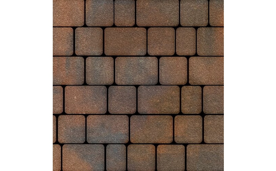 Плитка тротуарная SteinRus Инсбрук Альт А.1.Фсм.4, Native, ColorMix Штайнрус, толщина 40 мм