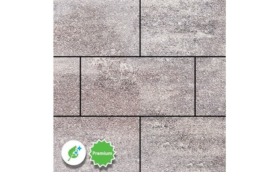 Плитка тротуарная SteinRus Парк Плейс Б.3.П.8 Native, ColorMix Умбра, 600*300*80 мм