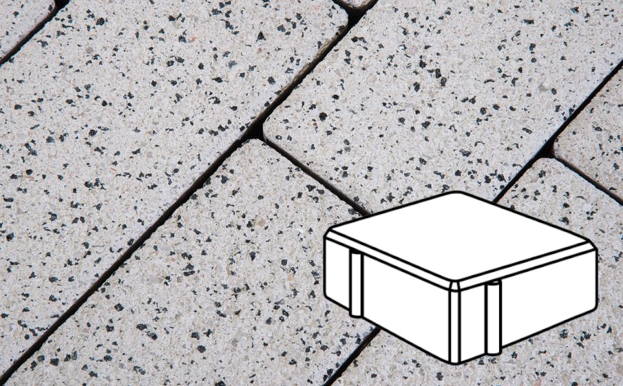 Плитка тротуарная Готика Granite FERRO, Квадрат Б.2.К.6, Покостовский 200*200*60 мм