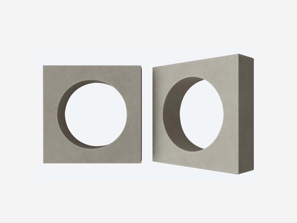 Декоративный бриз-блок Mesterra Кобого / Cobogo 0102, под покраску, 250*250 мм