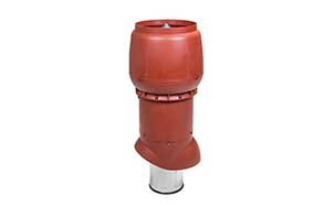Изолированный вентиляционный выход Vilpe® XL - 200/ИЗ/700 красный + колпак