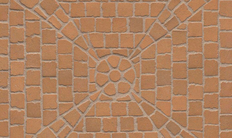 Клинкерная мозаика Feldhaus Klinker DF М203 areno trigo, 240*118*52 (8 частей (60*60*52мм) мм