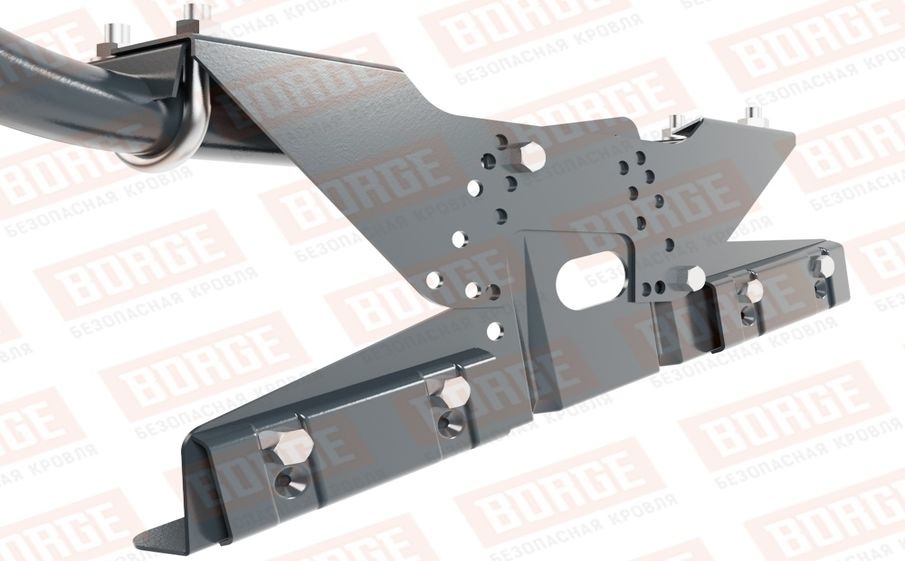 Кровельное ограждение Borge для фальцевой кровли оцинкованное RAL 7016, 300*120 см