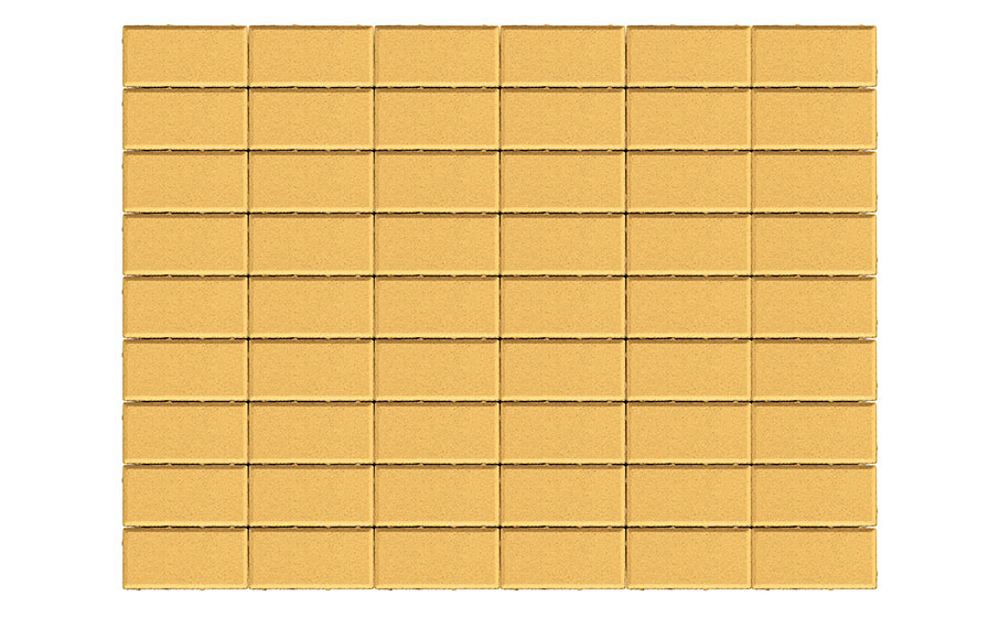 Плитка тротуарная BRAER Прямоугольник песочный, 200*100*40 мм