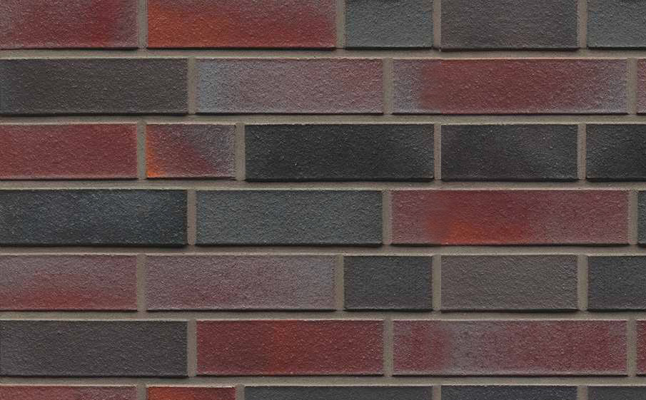 Кирпич клинкерный Muhr 29 S Schwarzblau-bunt Spezial рустик, 240*90*40 мм