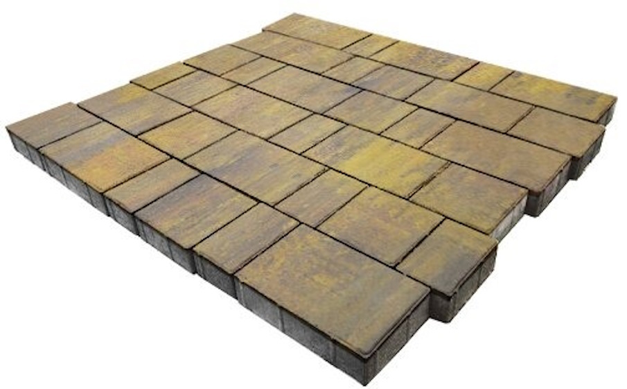 Плитка тротуарная SteinRus Новый город Б.7.Фсм.6, гладкая, ColorMix Бромо, толщина 60 мм