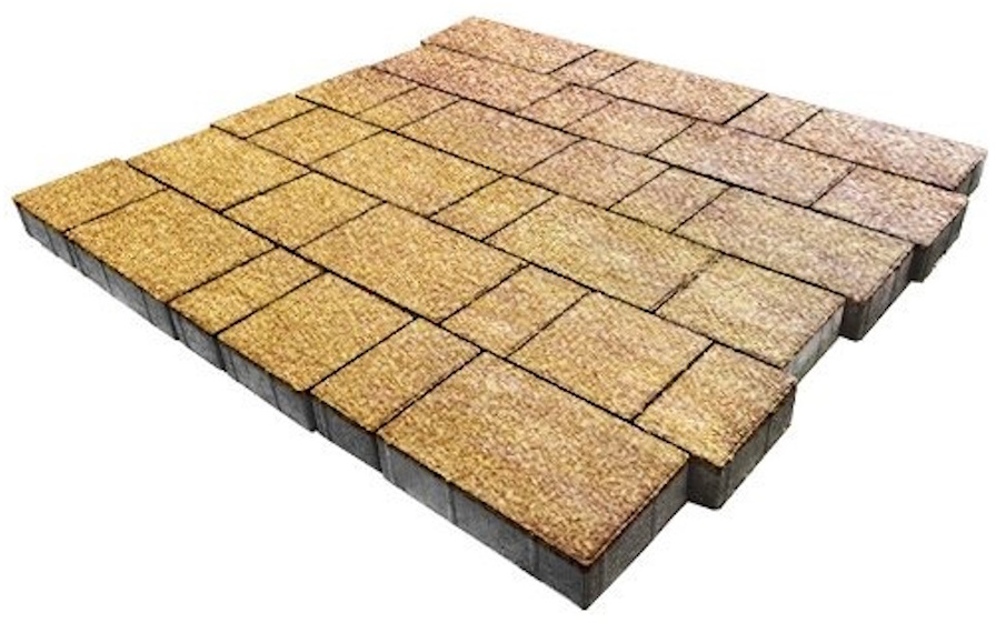 Плитка тротуарная SteinRus Новый город Б.7.Фсм.6, Native, ColorMix Брайс, толщина 60 мм