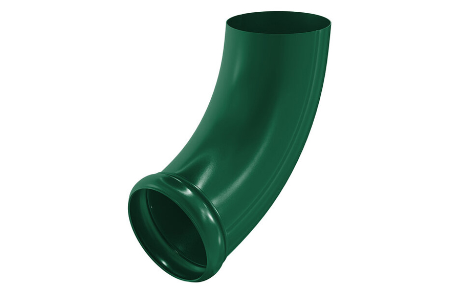 Отвод трубы декорированный Aquasystem  PURAL RAL 6005 для системы D 150/100