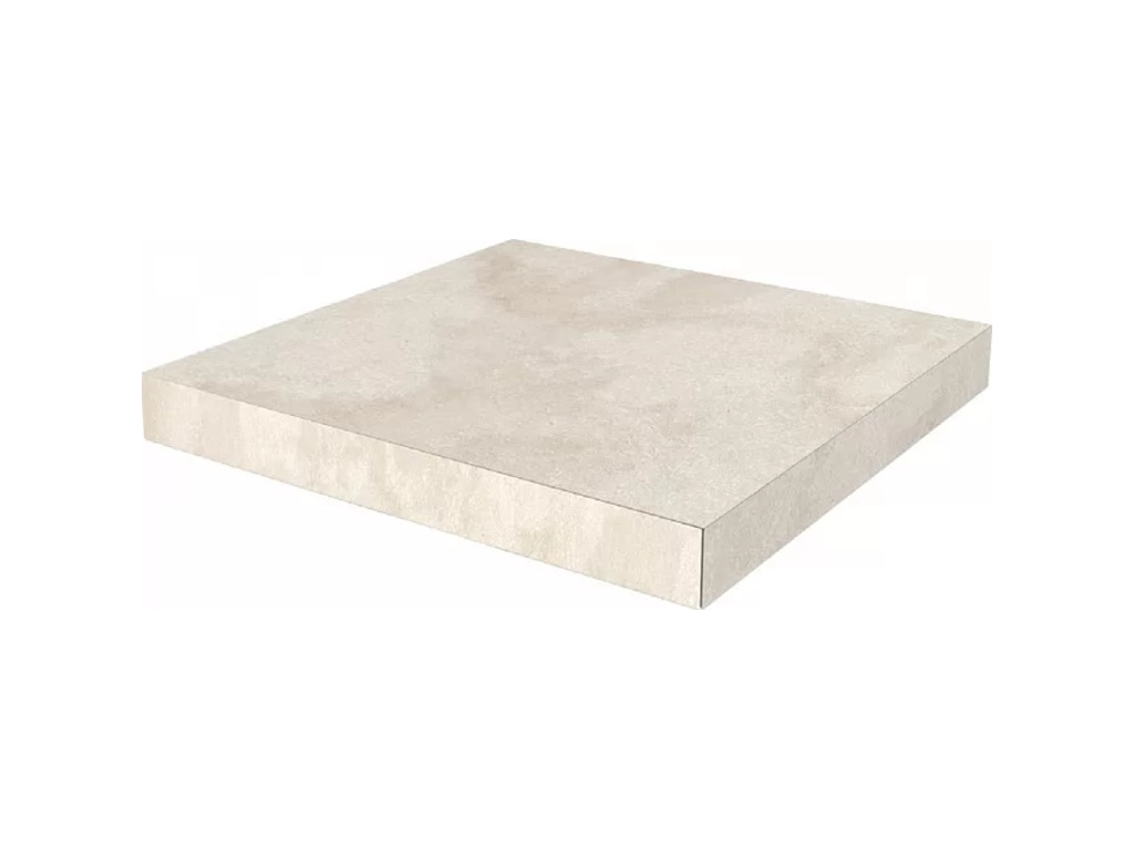 Ступень угловая клееная KERAMA MARAZZI Роверелла бежевый светлый необрезная, 330*330*9 мм