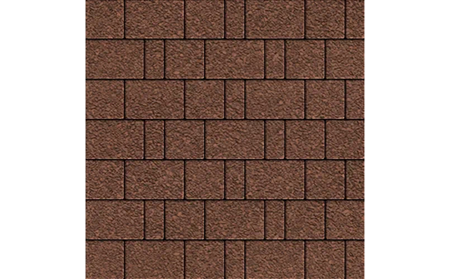 Плитка тротуарная SteinRus Бергамо А.6.Псм.4 Native, коричневый, толщина 40 мм