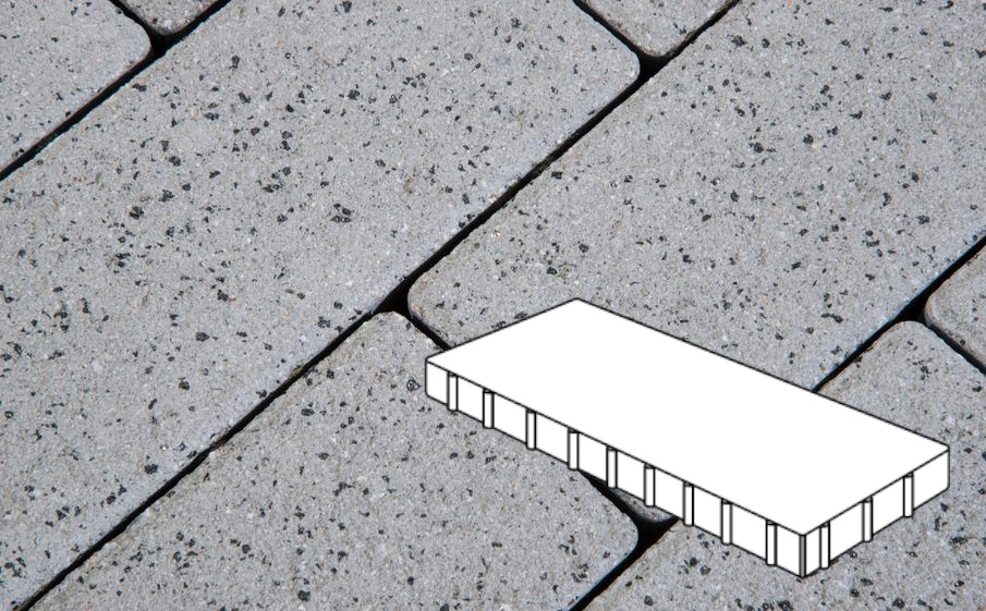 Плитка тротуарная Готика, Granite FERRO, Плита Б.9.П.10, Белла Уайт, 900*300*100 мм