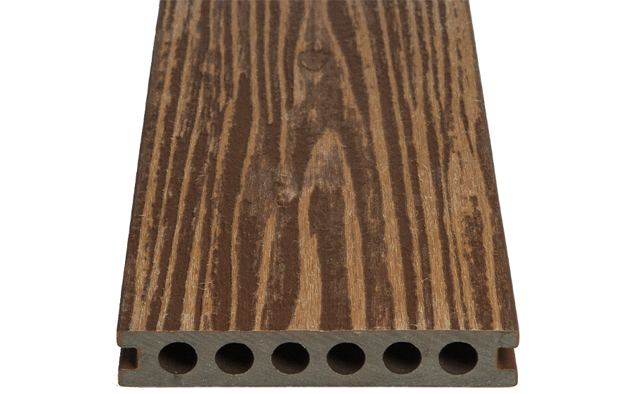 Террасная доска CM (CM Decking) Зебрано (Zebrano) Коричневый, 3000*138*23 мм
