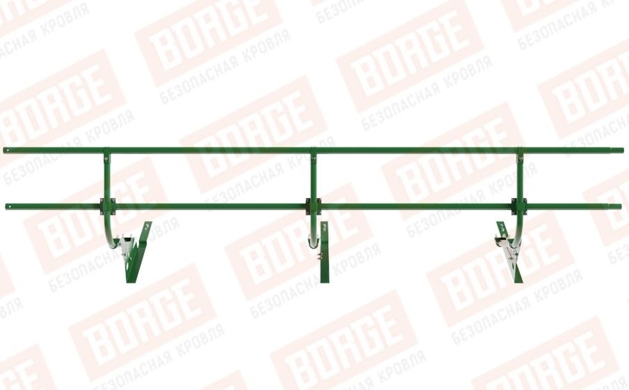 Кровельное ограждение Borge для черепичной кровли оцинкованное RAL 6002, 300*60 см