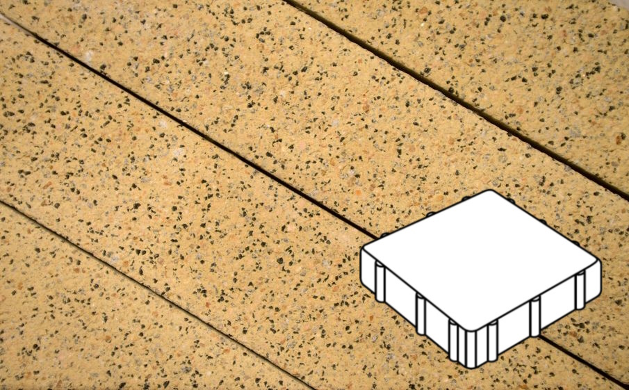 Плитка тротуарная Готика Granite FERRO, Квадрат Б.3.К.6, Жельтау 300*300*60 мм