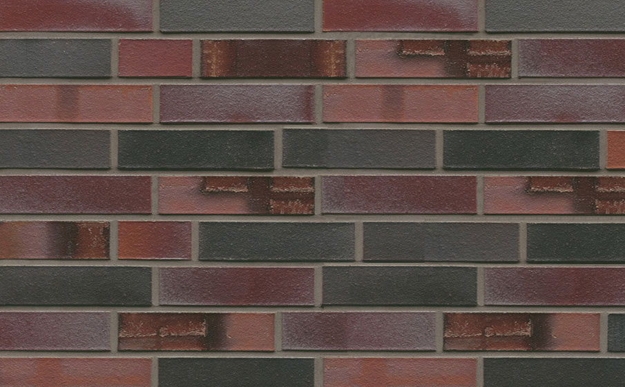 Кирпич клинкерный Westerwaelder Klinker Nr 29S Schwarzblau-bunt Spezial, 290*60*71 мм