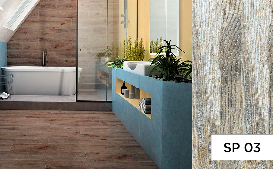 Керамогранит Estima коллекция Spanish Wood SP03