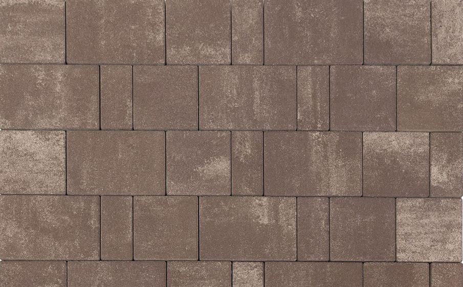 Плитка тротуарная BRAER Старый город Ландхаус Color Mix Эверест, толщина 80 мм