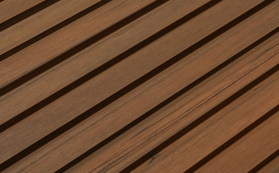 Реечная фасадная панель CM Волл Дуал (CM Wall Dual) Тик (Teak), 4000*219*26 мм