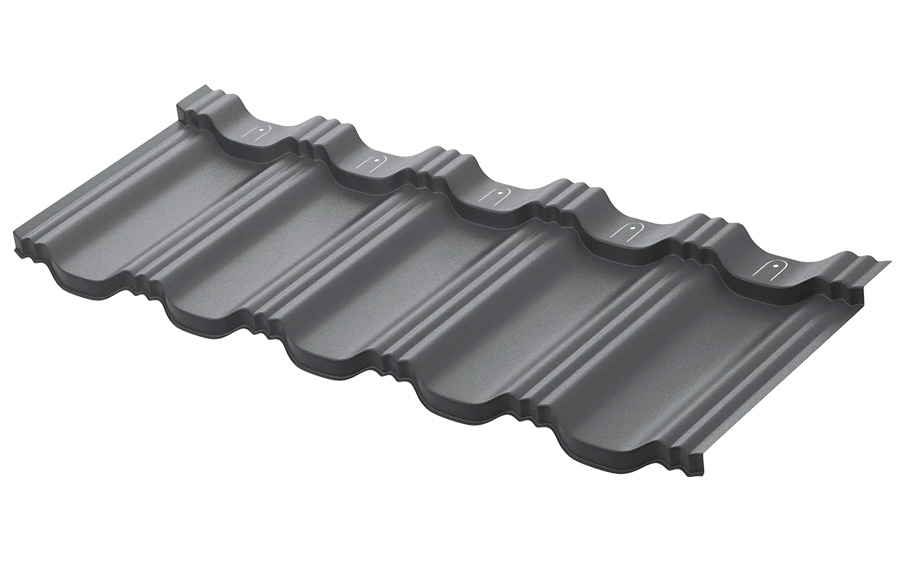 Модульная металлочерепица Aquasystem Гетеборг Pural BT Matt RR 23, 1205*415 мм