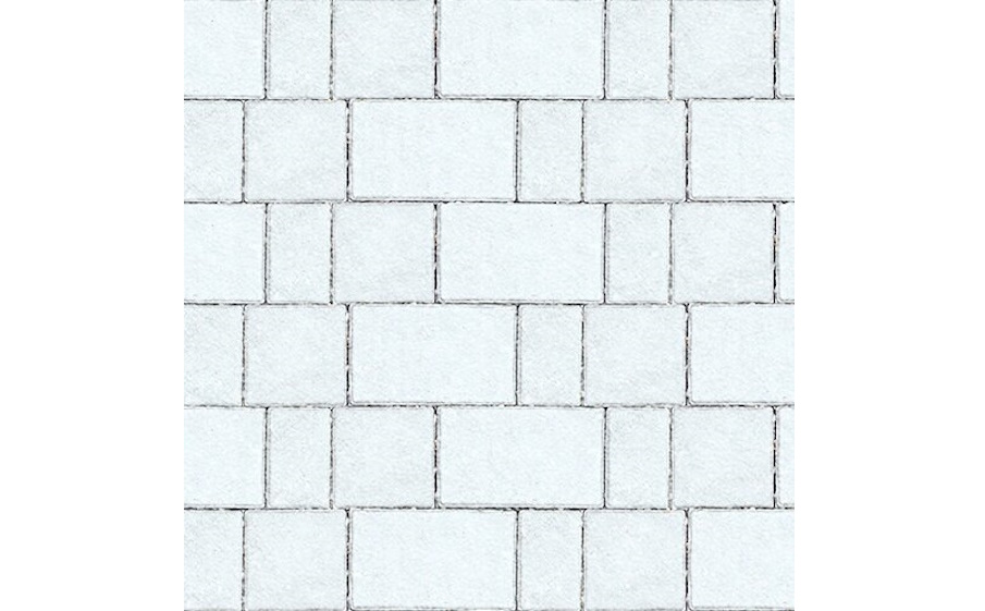 Плитка тротуарная SteinRus New City Street В.8.Псм.8, Native, белый, толщина 80 мм