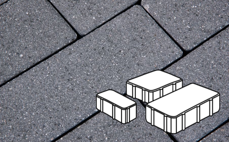 Плитка тротуарная Готика Granite FERRO, Новый Город В.2.Псм.8, Исетский 260/160/100*160*80 мм