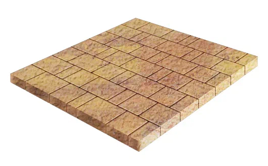 Плитка тротуарная SteinRus Бергамо А.6.Псм.4, Antico, ColorMix Бромо, толщина 40 мм
