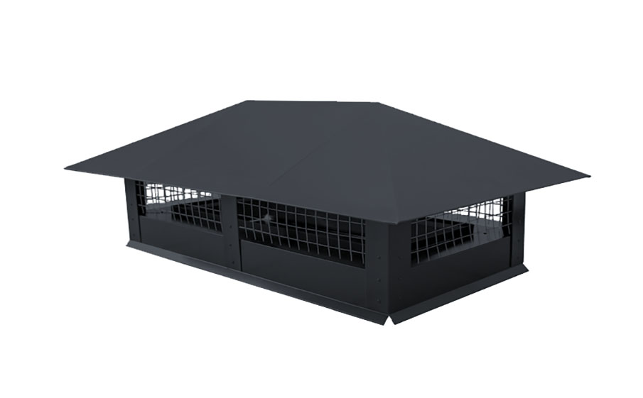 Дымник на трубу Grand Line с сеткой 500*500 мм Drap RAL 7024