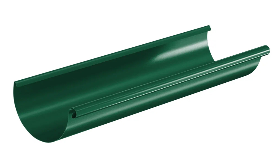 Желоб водосточный Aquasystem PURAL RAL 6005 для системы D 125/90, 3 м