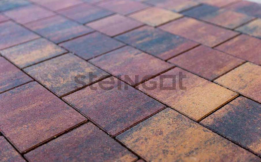 Плитка тротуарная Steingot Колормикс, Новый город, Агатовый камень (Blend), комплект 3 шт, толщина 40 мм