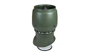 Изолированный вентиляционный выход Vilpe® XL - 250/ИЗ/500 зеленый + колпак