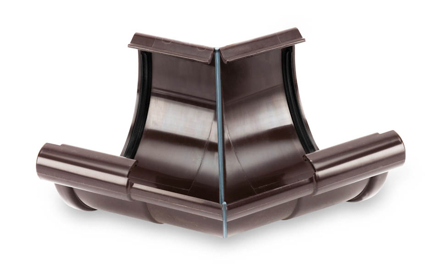 Внешний регулируемый угол Galeco 90-150 градусов для системы PVC D 130/100 мм, RAL 8019
