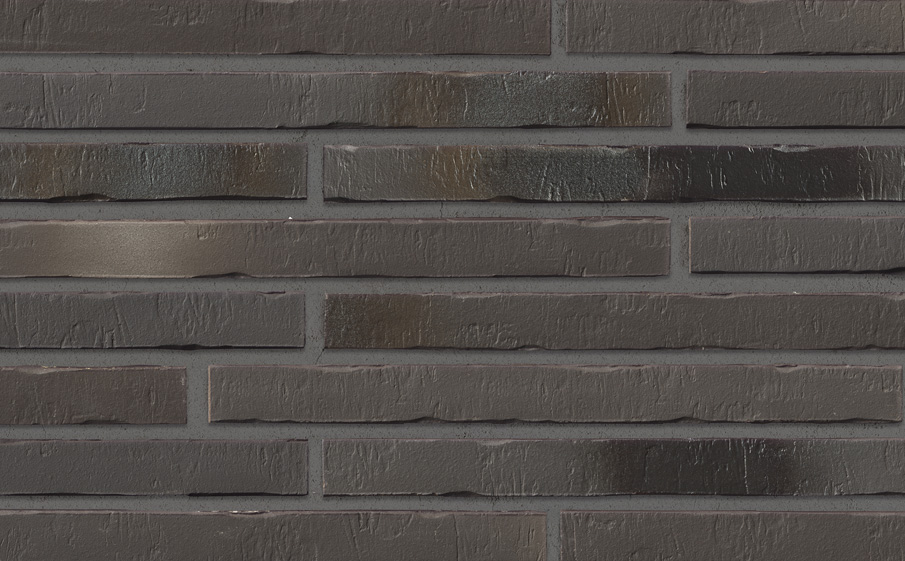Клинкерная плитка под кирпич Stroeher Riegel 50, 453 silber-schwarz, 490*40*14 мм