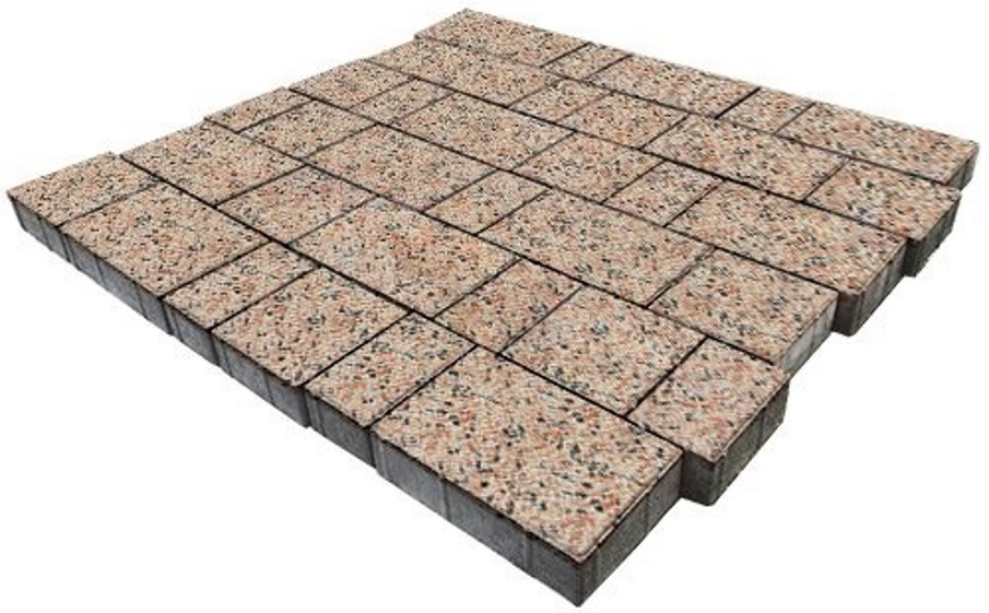 Плитка тротуарная SteinRus Бельпассо А.23(М).Псм.4, Backwash, Корунд, толщина 40 мм