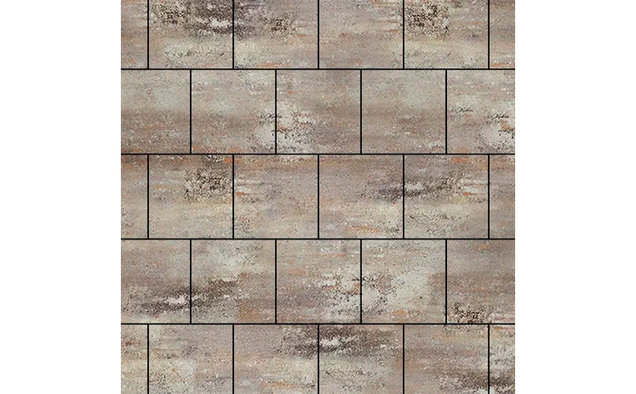 Плитка тротуарная SteinRus Valencia Б.3.К.8 гладкая, ColorMix Берилл, 300*300*80 мм