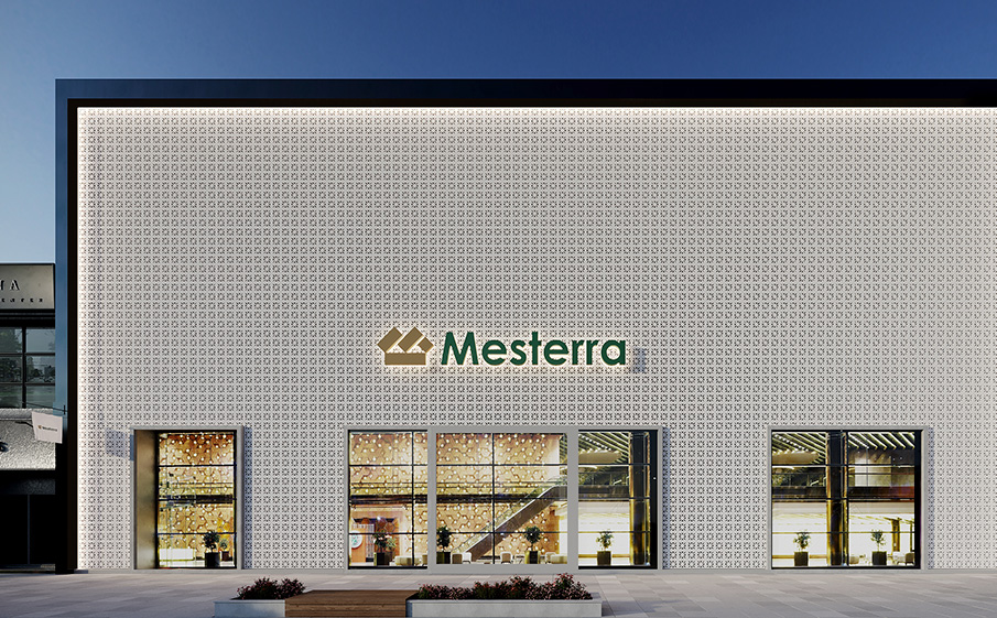 Декоративный бриз-блок Mesterra Кобого / Cobogo 0201, под покраску, 250*250*50 мм