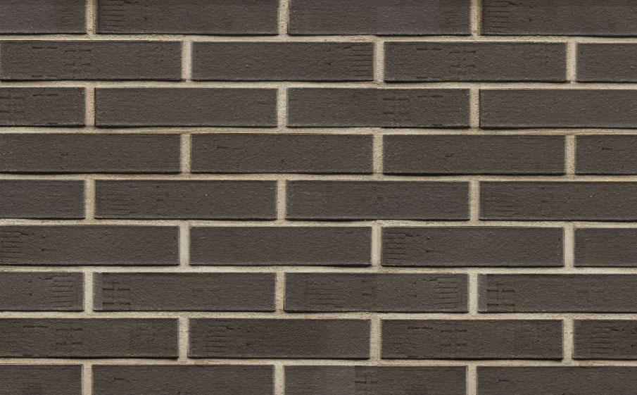 Кирпич клинкерный Westerwaelder Klinker Nr 05F Eisenschmelz Schwarzbraun Fuss., 240*115*52 мм