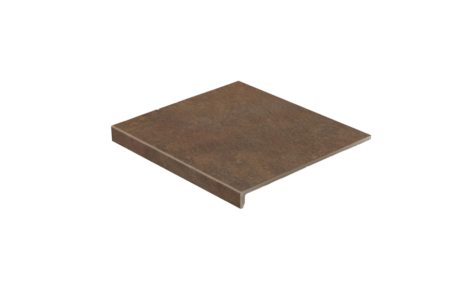 Клинкерная ступень прямоугольная Stroeher Loftstufe Keraplatte Asar 640 maro 294x340x35x11 мм