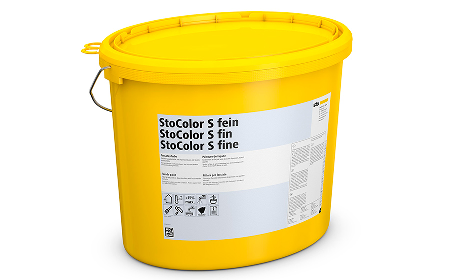 Фасадная матовая акриловая краска StoColor S fein getont, колеруемая С1, 25 л