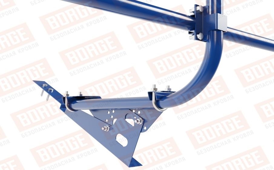 Кровельное ограждение Borge для черепичной кровли оцинкованное RAL 5005, 300*60 см