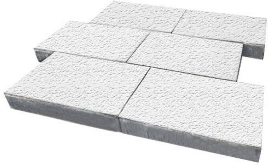 Плитка тротуарная SteinRus Парк Плейс Б.3.П.8, Old-age, белый, 600*300*80 мм