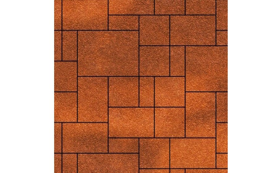 Плитка тротуарная SteinRus Инсбрук Альпен А.7.Псм.4, Native, ColorMix Брук, толщина 40 мм