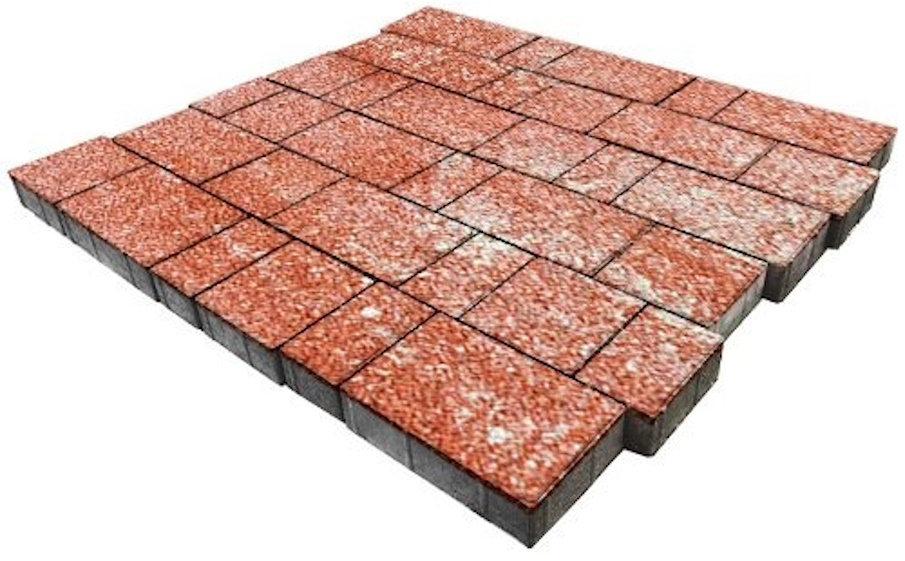 Плитка тротуарная SteinRus Новый город Б.7.Фсм.6, Old-age, ColorMix Порто, толщина 60 мм