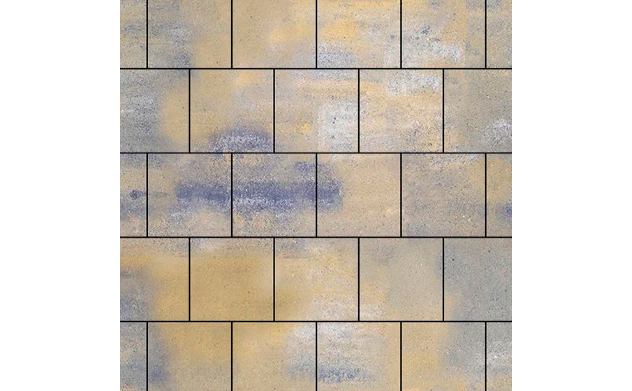 Плитка тротуарная SteinRus Валенсия Б.3.К.8, гладкая, ColorMix Сиена, 300*300*80 мм