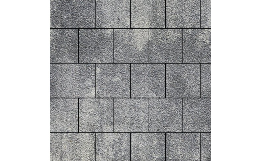 Плитка тротуарная SteinRus Валенсия Б.3.К.8 Native, ColorMix Актау, 300*300*80 мм