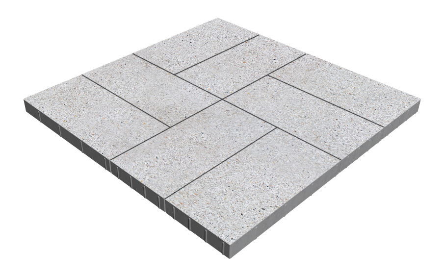 Плитка тротуарная SteinRus Парк Плейс Б.3.П.6, Backwash, Эльтон, 600*300*60 мм