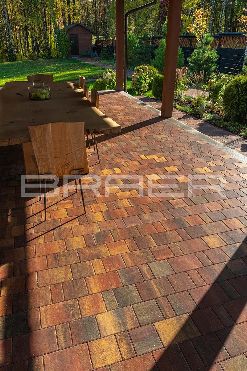 Плитка тротуарная BRAER Старый город Ландхаус Color Mix тип 3 Мальва, толщина 60 мм