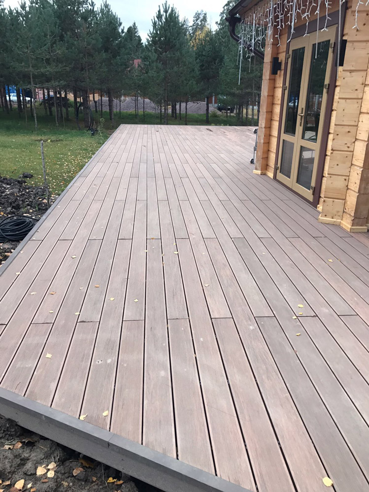Доска террасная CM (CM Decking) Микс (Mix) Венге, 3000*135*25 мм