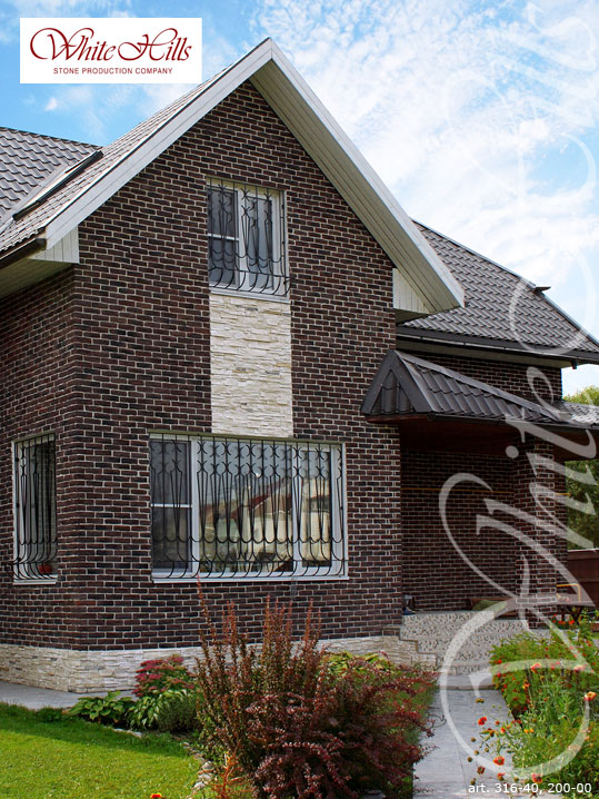 Декоративный кирпич White Hills Брюгге брик цвет 316-40